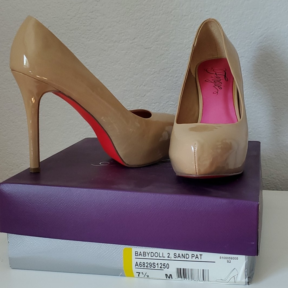 EUC Fergie Footwear Patent Platform Heels